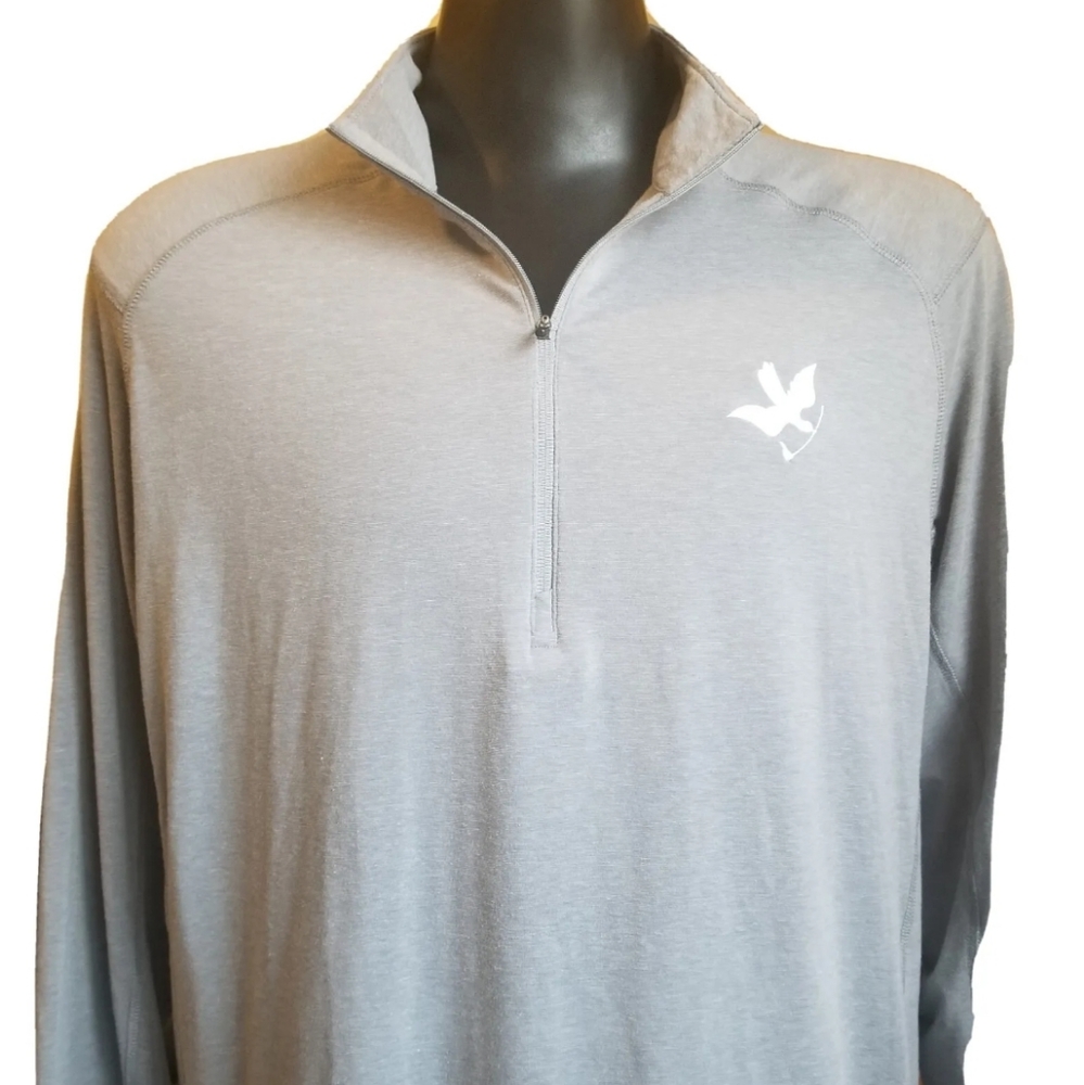 Travis Mathew Golf Pullover Sweater 1/4 Zip Mens XL Grey